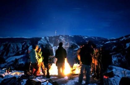 Bonfire-Snow-The Mountains Adventure